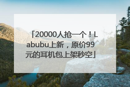 20000人抢一个！Labubu上新，原价99元的耳机包上架秒空