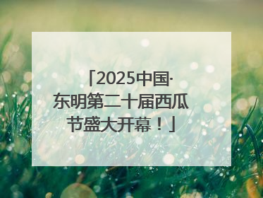 2025中国·东明第二十届西瓜节盛大开幕！