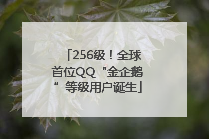256级！全球首位QQ“金企鹅”等级用户诞生