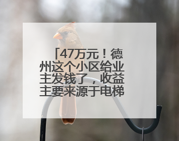 47万元！德州这个小区给业主发钱了，收益主要来源于电梯广告费等