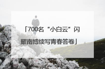 700名“小白云”闪耀南博续写青春答卷
