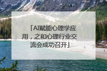 AI赋能心理学应用，之和心理行业交流会成功召开