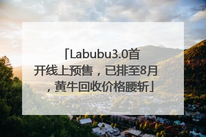 Labubu3.0首开线上预售，已排至8月，黄牛回收价格腰斩